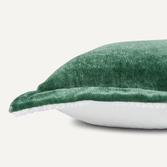 Brand New Green 3 Piece DQ Reversible Micromink Sherpa Comforter Set - Picture 4 of 4